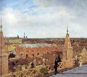 Eduard Gaertner Panorama of Berlin. oil